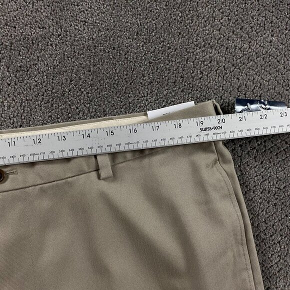 Brooks Brothers Advantage Chino Clark Pants Mens 40x30 Khaki Flat Front Straight - Picture 11 of 15